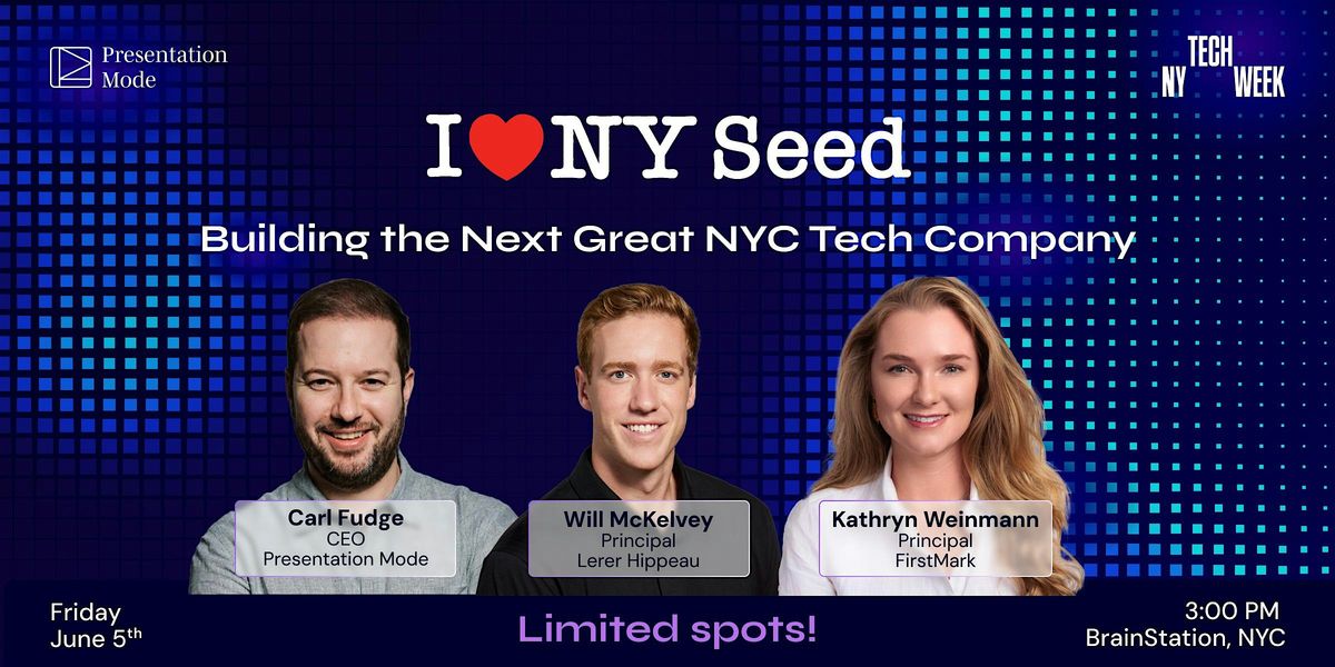 I \u2764\ufe0f NY Seed #NYTechWeek