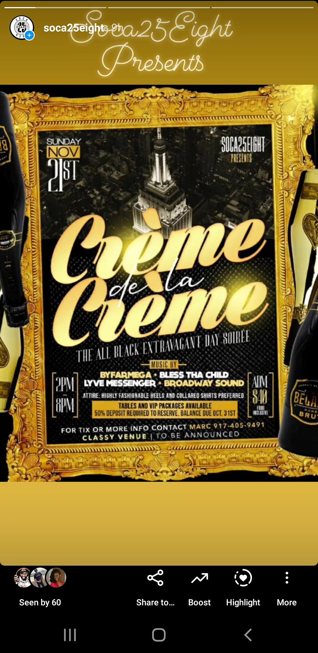 Crème De La Crème Mingles Bar & Lounge, Bronx, NY November 21, 2021