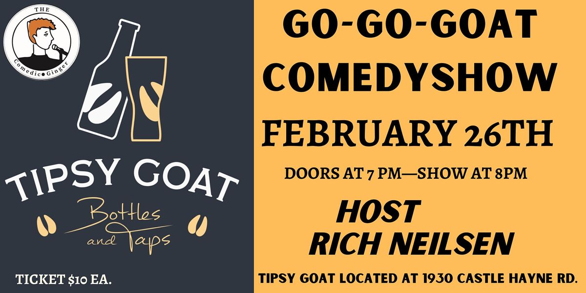 GoGoGoat Comedy Show Tipsy Goat Bottles & Taps, Wilmington, NC
