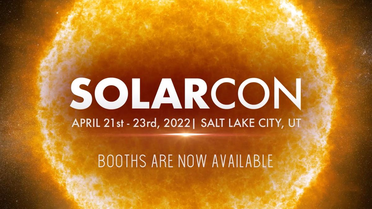 SolarCon The Best Conference For All Things Solar. Period. Apr.2123