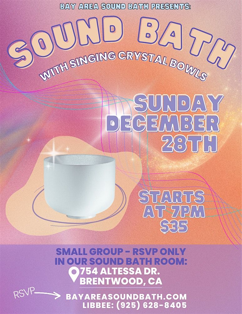 Small Group Sound Bath with Singing Crystal Bowls