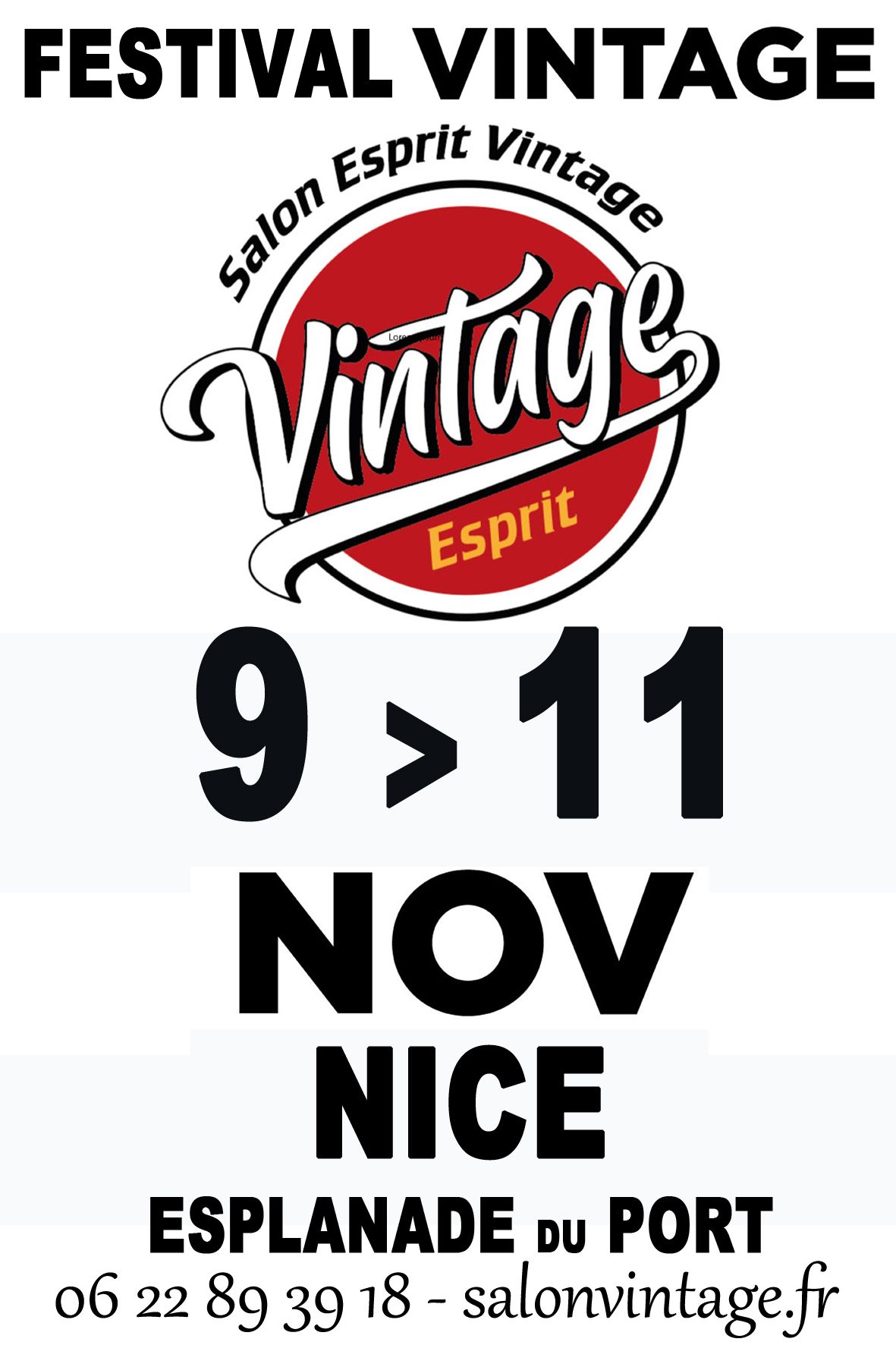 Festival Vintage Nice Port de Nice November 9 to November 11