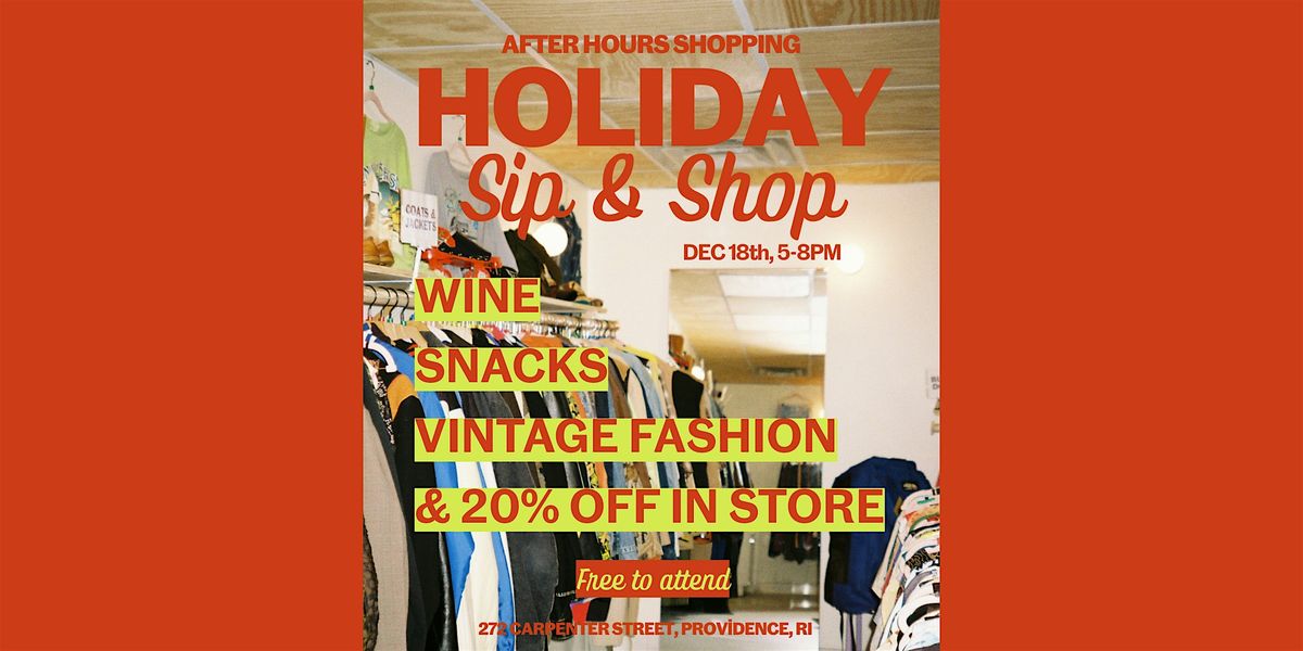 Holiday Sip & Shop