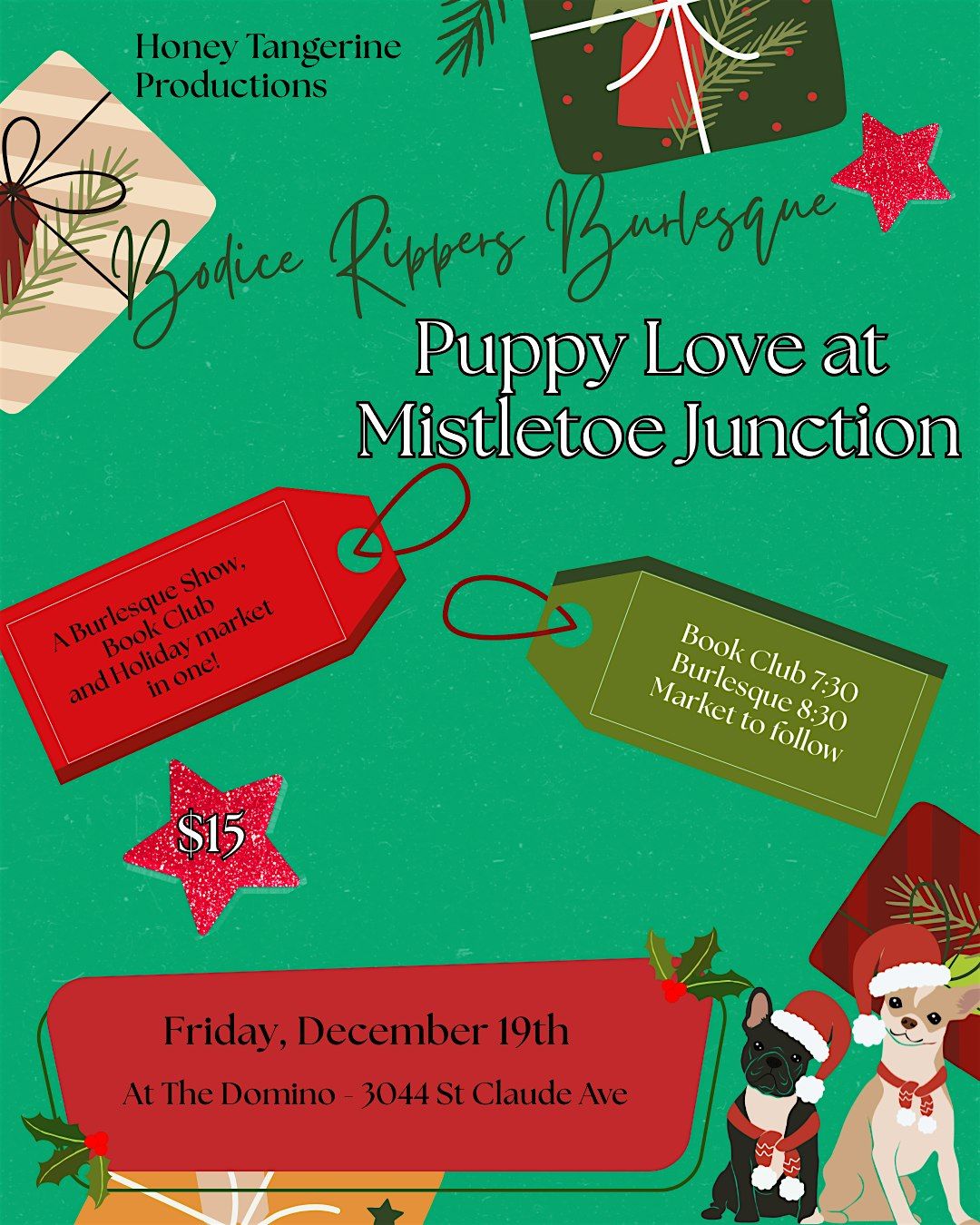 Bodice Rippers Burlesque: Puppy Love at Mistletoe Junction