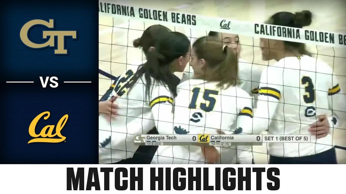 California Golden Bears at Georgia Tech Yellow Jackets Womens Volleyball