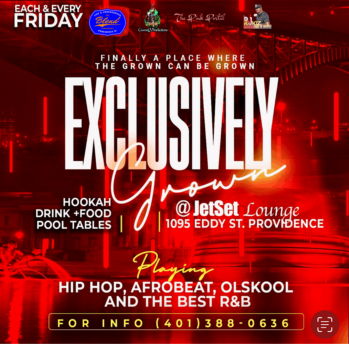 Exclusively Grown at JetSet PVD  -R&B,HipHop,AfroBeat with a Grown Touch