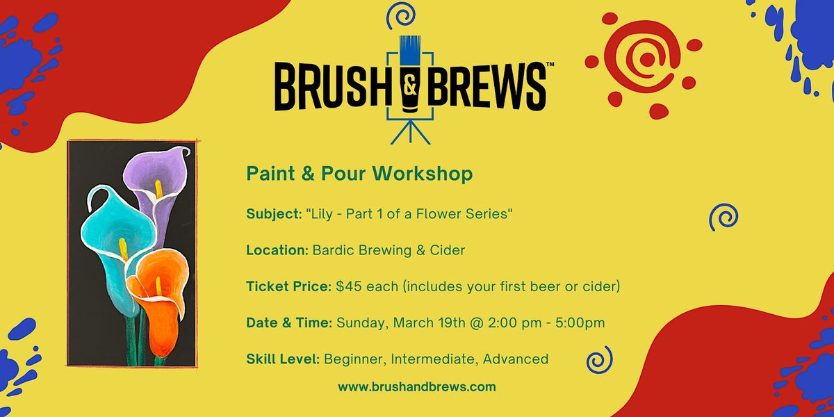 Paint & Pour Class at Bardic Brewing and Cider | Bardic Brewing & Cider ...