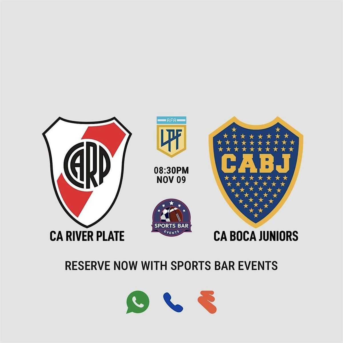 River Plate v Boca Juniors [Torneo Clausura]- La Latina | Sports Pub Madrid