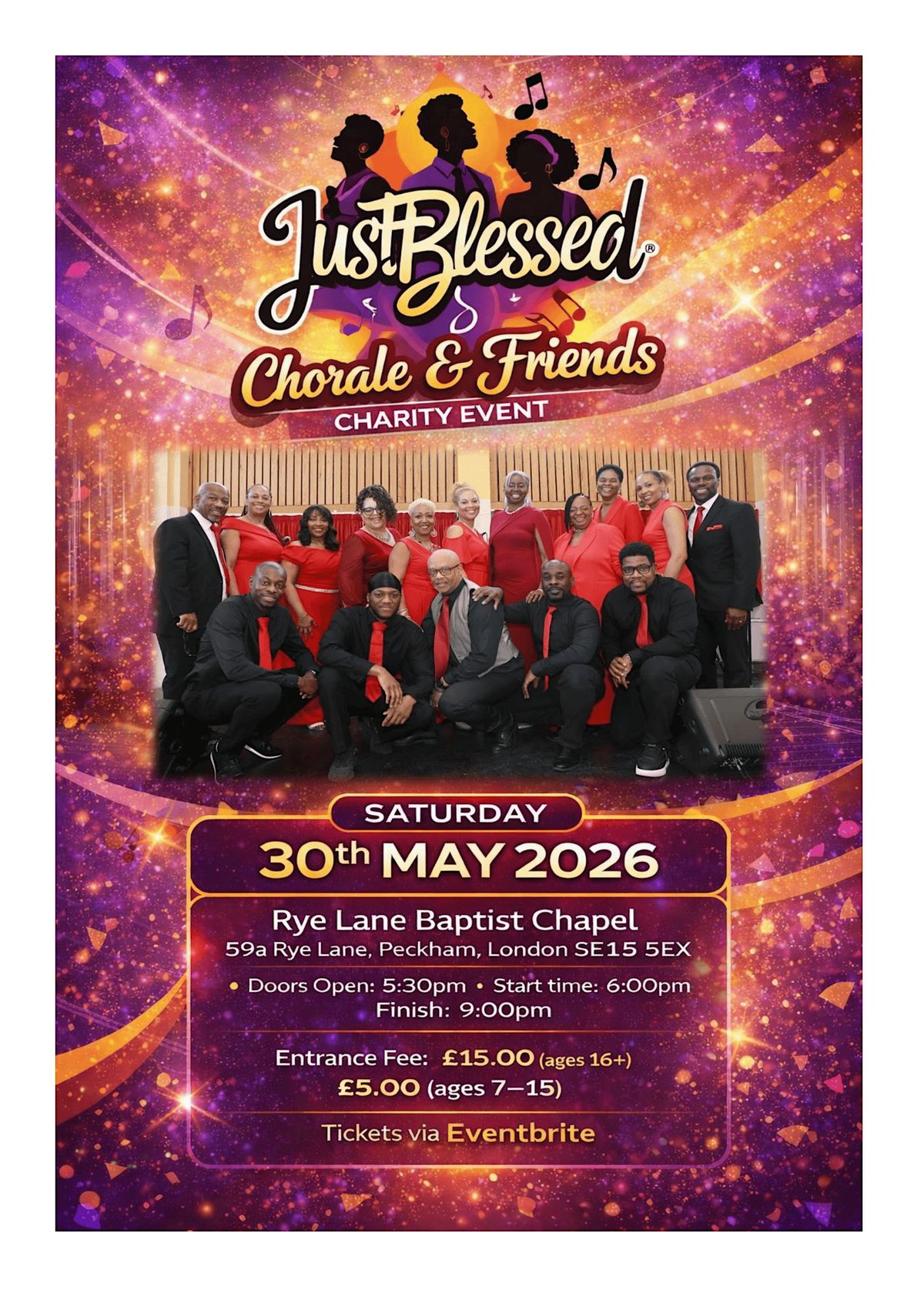 An Evening of Uplifting Entertainment from the JustBless Chorale & friends