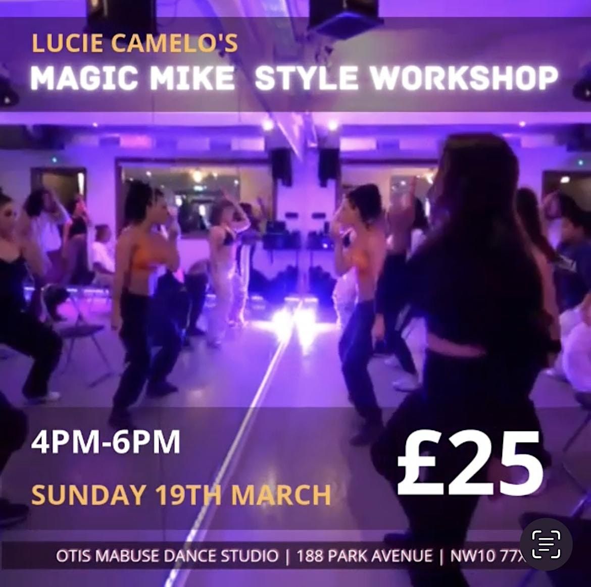 Fe Magic Dance Magic Mike style Dance Workshop with Lucie Camelo at Oti Mabuse Dance ...