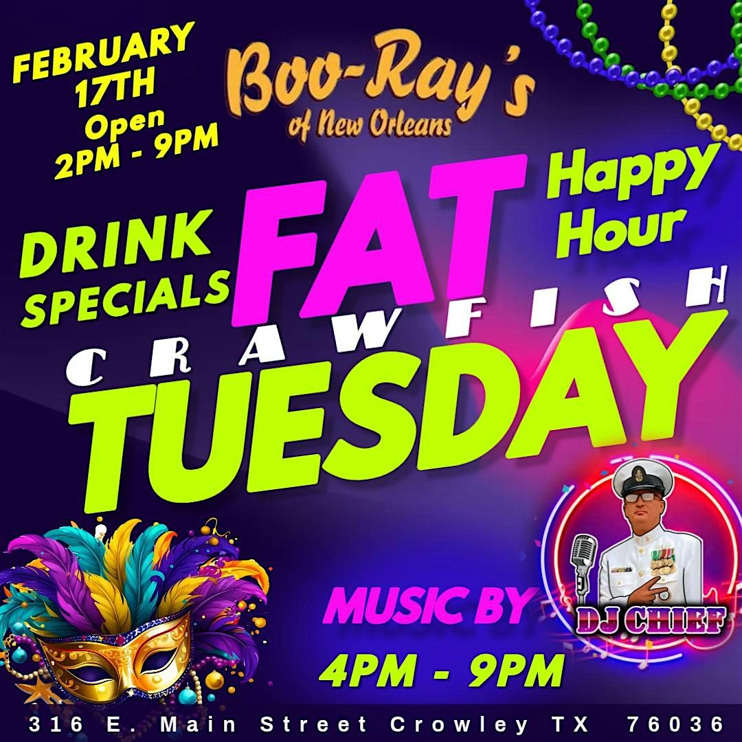 FAT TUESDAY AT BOORAYS at Boo Rays of New Orleans, Crowley on 17th ...
