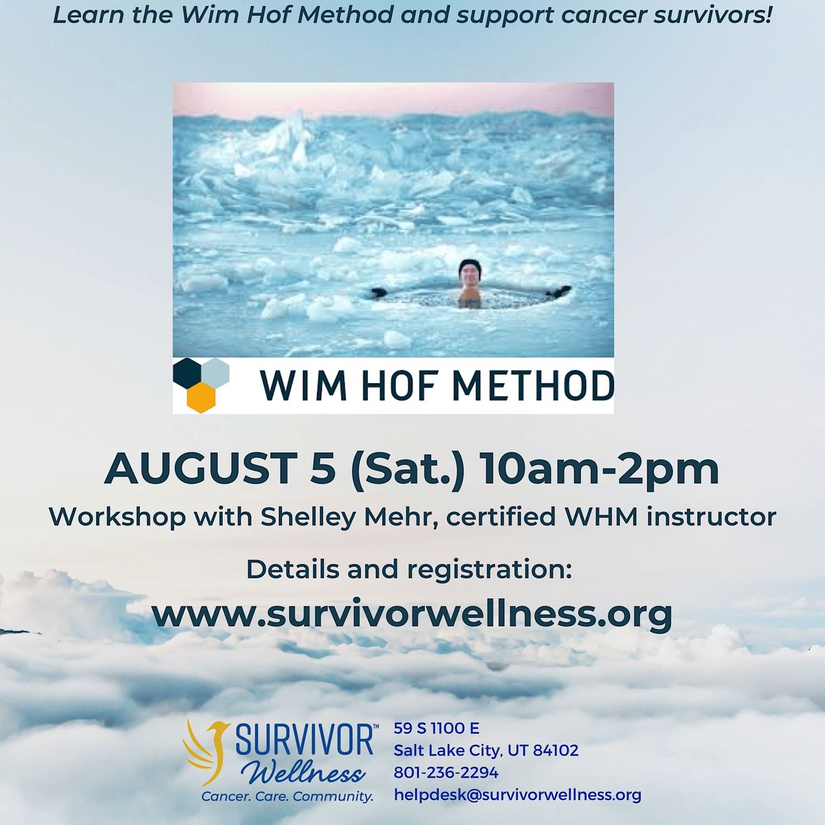 WIM HOF METHOD Workshop with Shelley Mehr at Survivor Wellness
