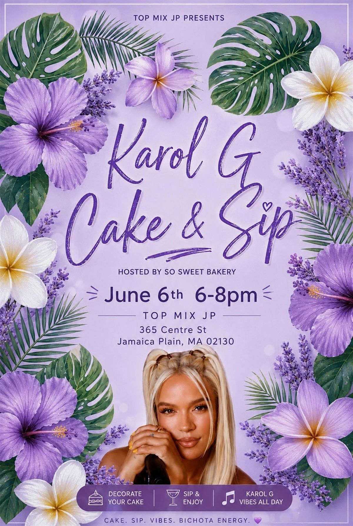 Cake decorating class Karol G
