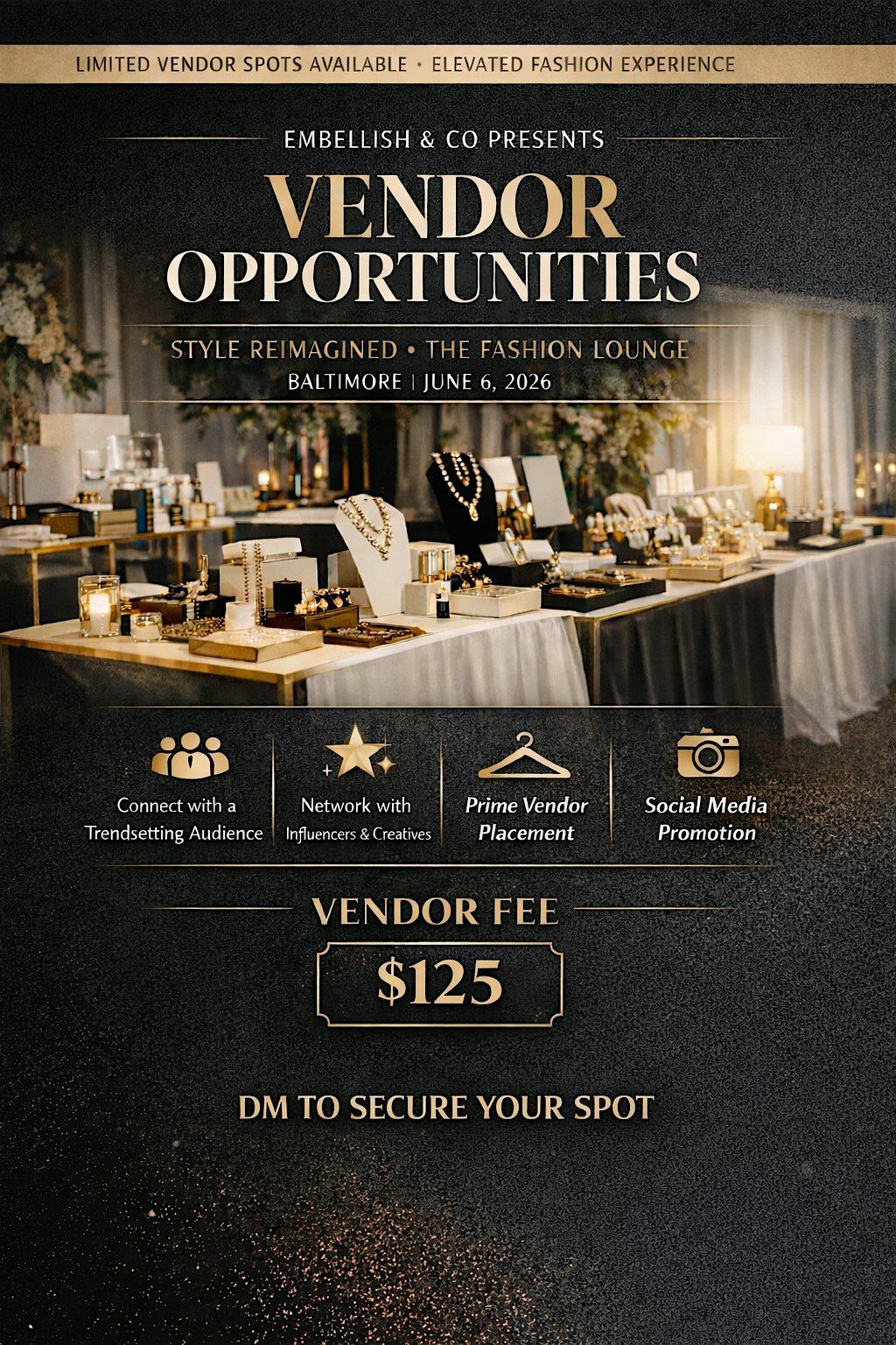 Vendor Opportunities: Style Reimagined \u2013 The Fashion Lounge (Baltimore)