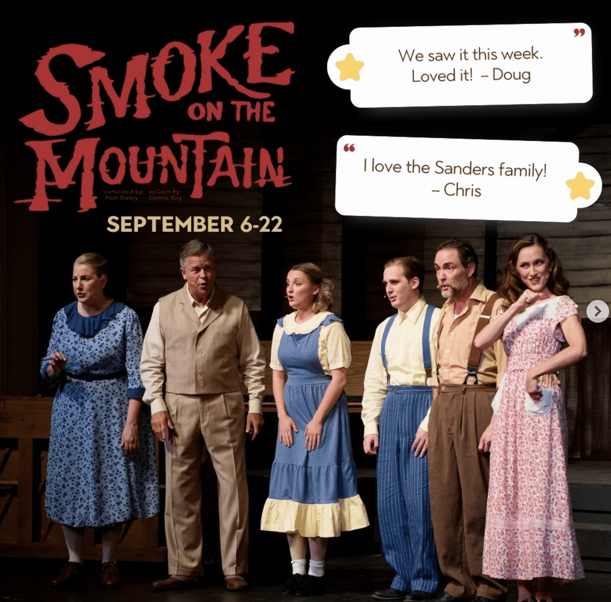 Smoke On The Mountain at Blue Ridge Community Theater