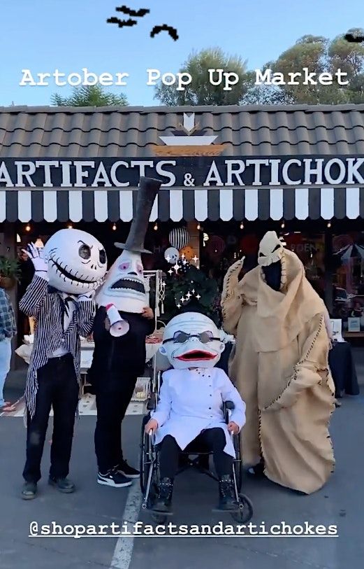 ARTober Pop Up Market & Costume Contest WIN 100 Gift Certificate Free
