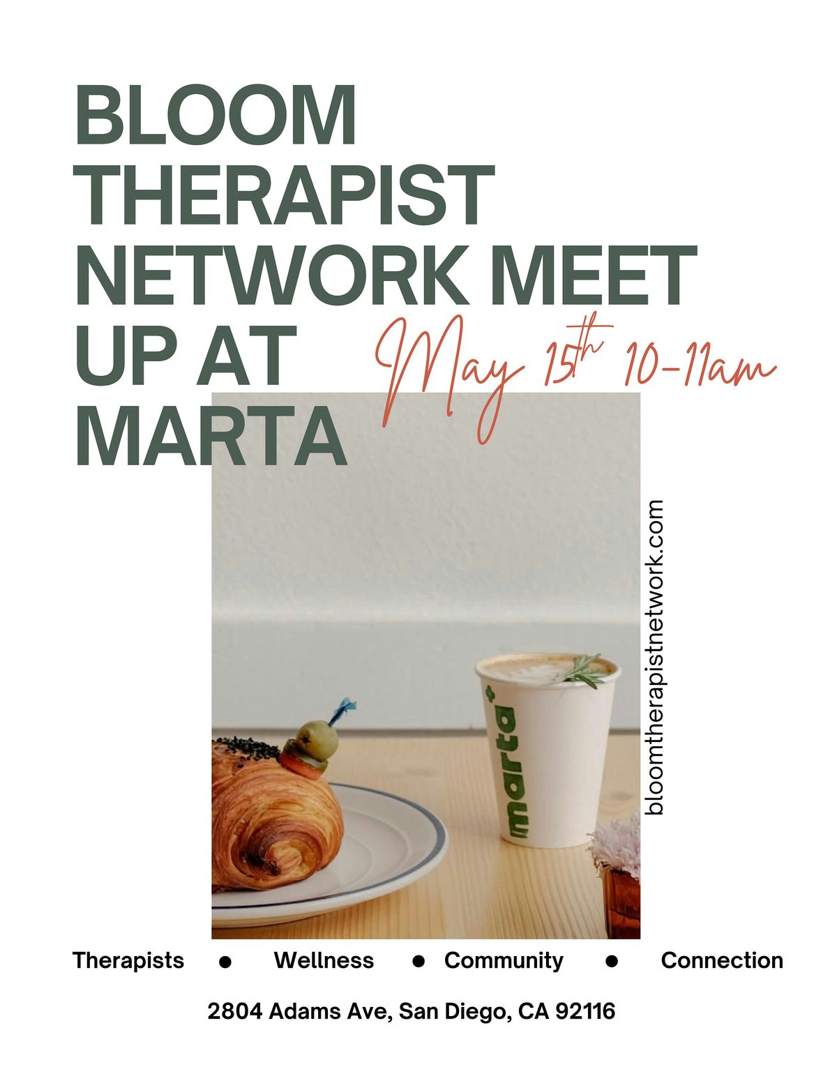 San Diego, CA Meet Up Marta Coffee