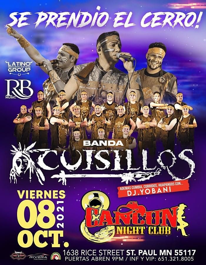 Banda Cuisillos | Cancun Night Club, Saint Paul, MN | October 8 to October 9