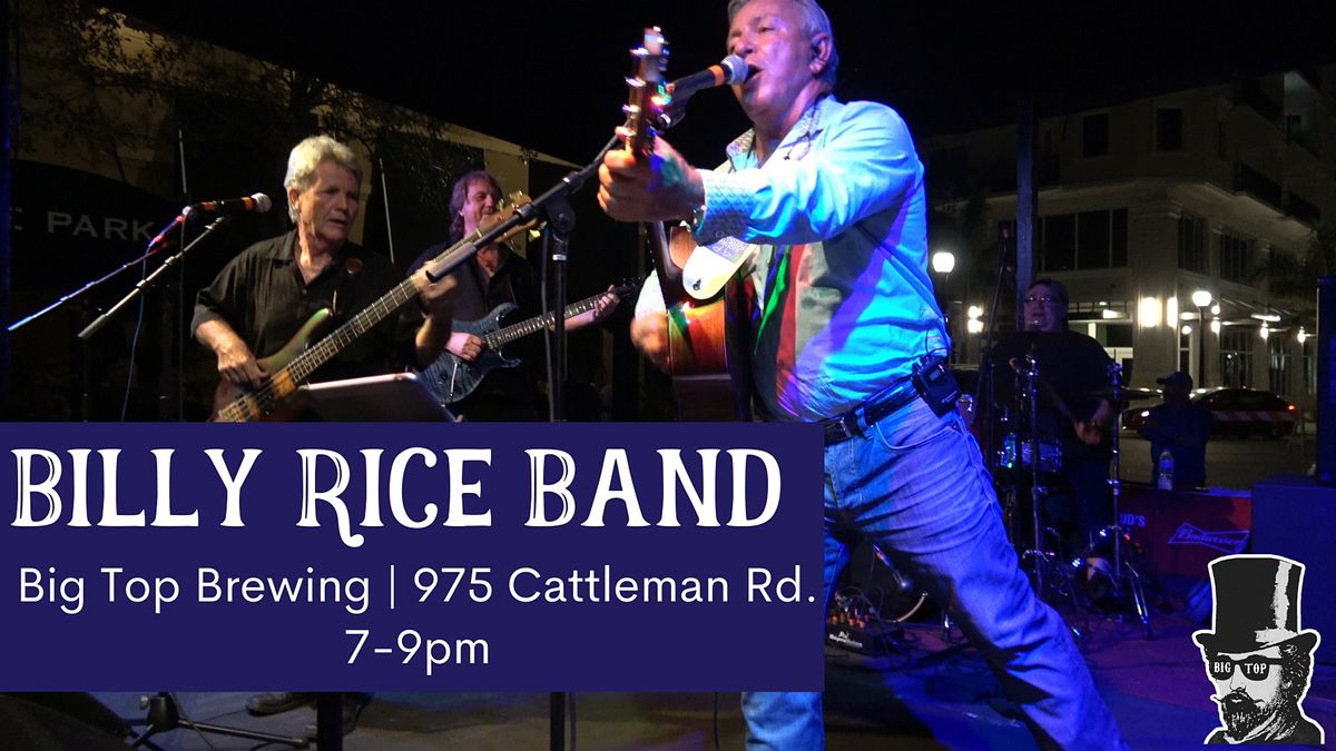 Billy Rice Band at Big Top Brewing | Big Top Brewing, Sarasota, FL ...