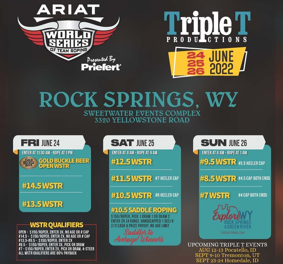 World Series of Team Roping Sweetwater Events Complex, Rock Springs