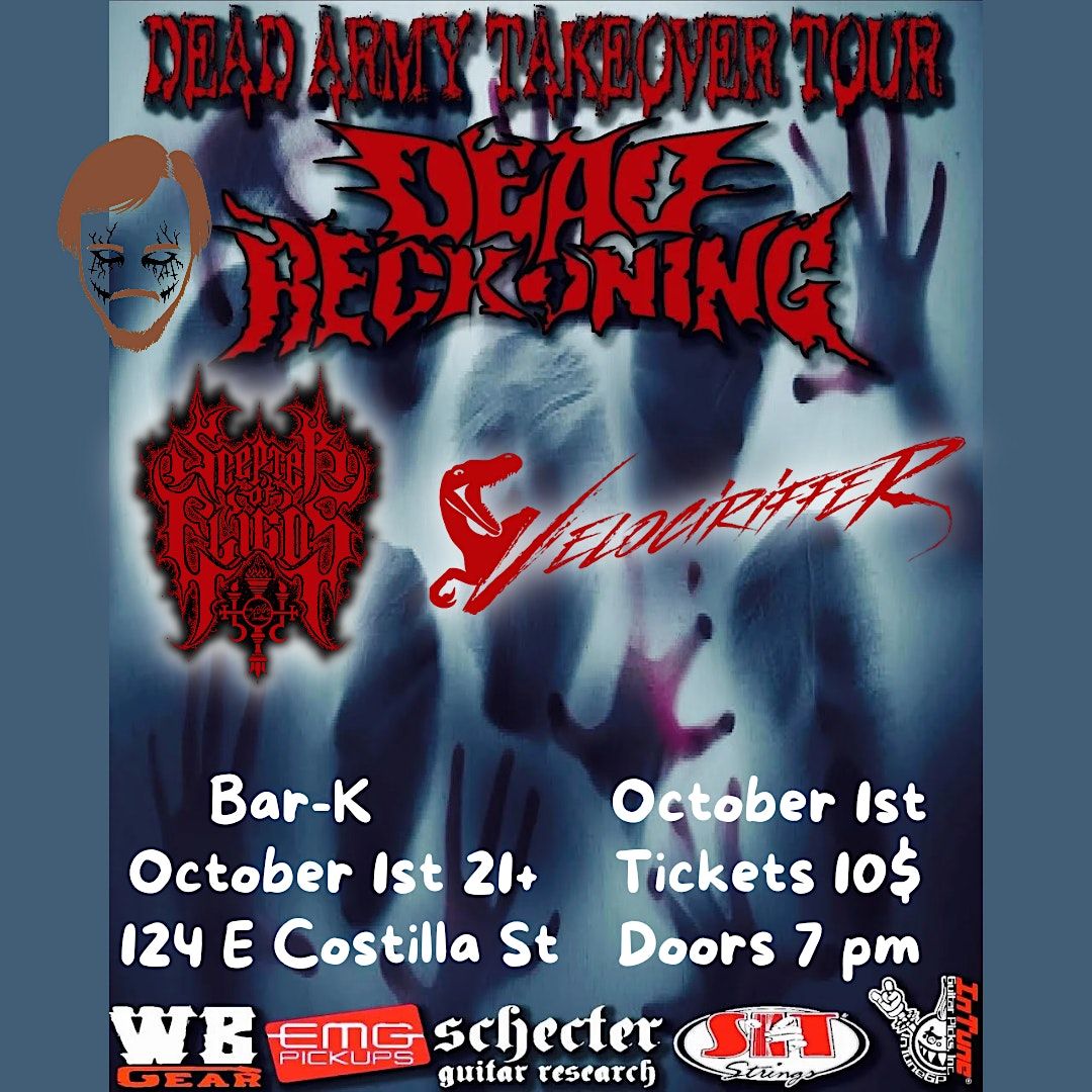 Metal show w/ Dead Reckoning, Velociriffer, Scepter & TBA BarK