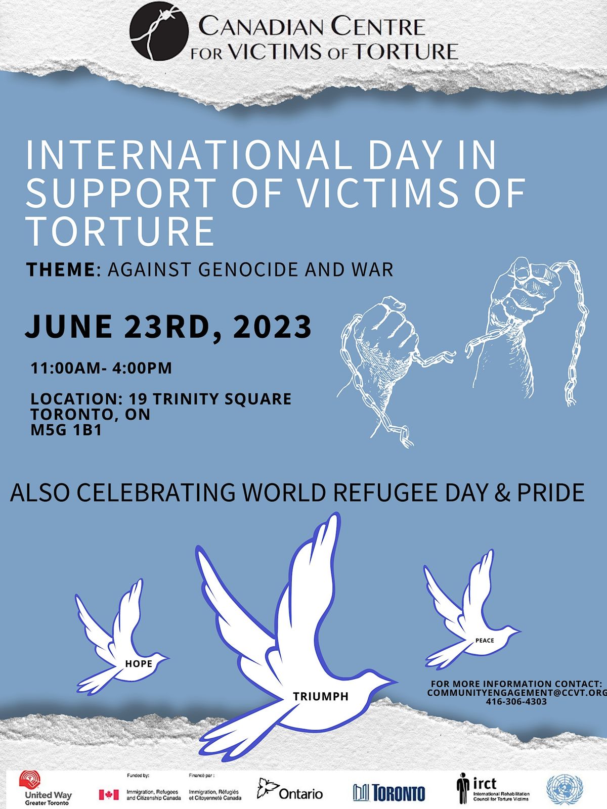 International Day In Support Of Victims Of Torture 19 Trinity Square