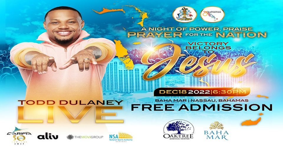 Todd Dulaney Live Free Concert Baha Mar Convention Center, Nassau