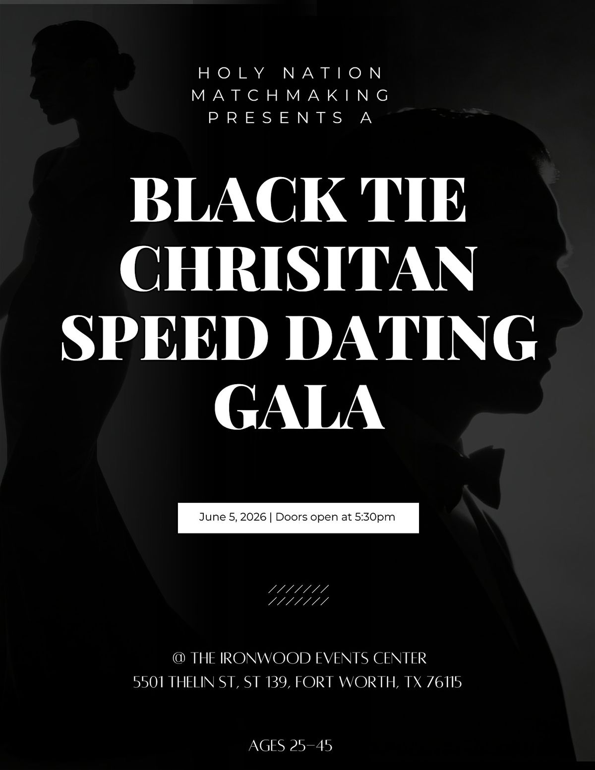 Black Tie Christian Speed Dating Gala