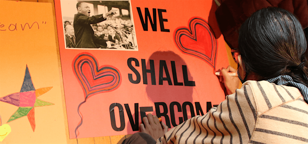 MLK Day Poster-Making Workshop + Food Drive