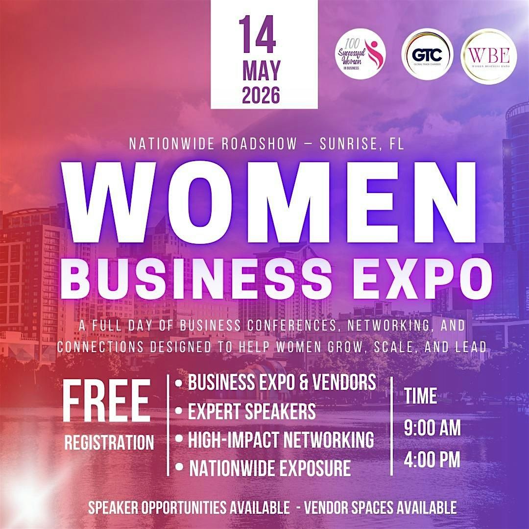 Women Business Expo Conferences Sunrise 2026