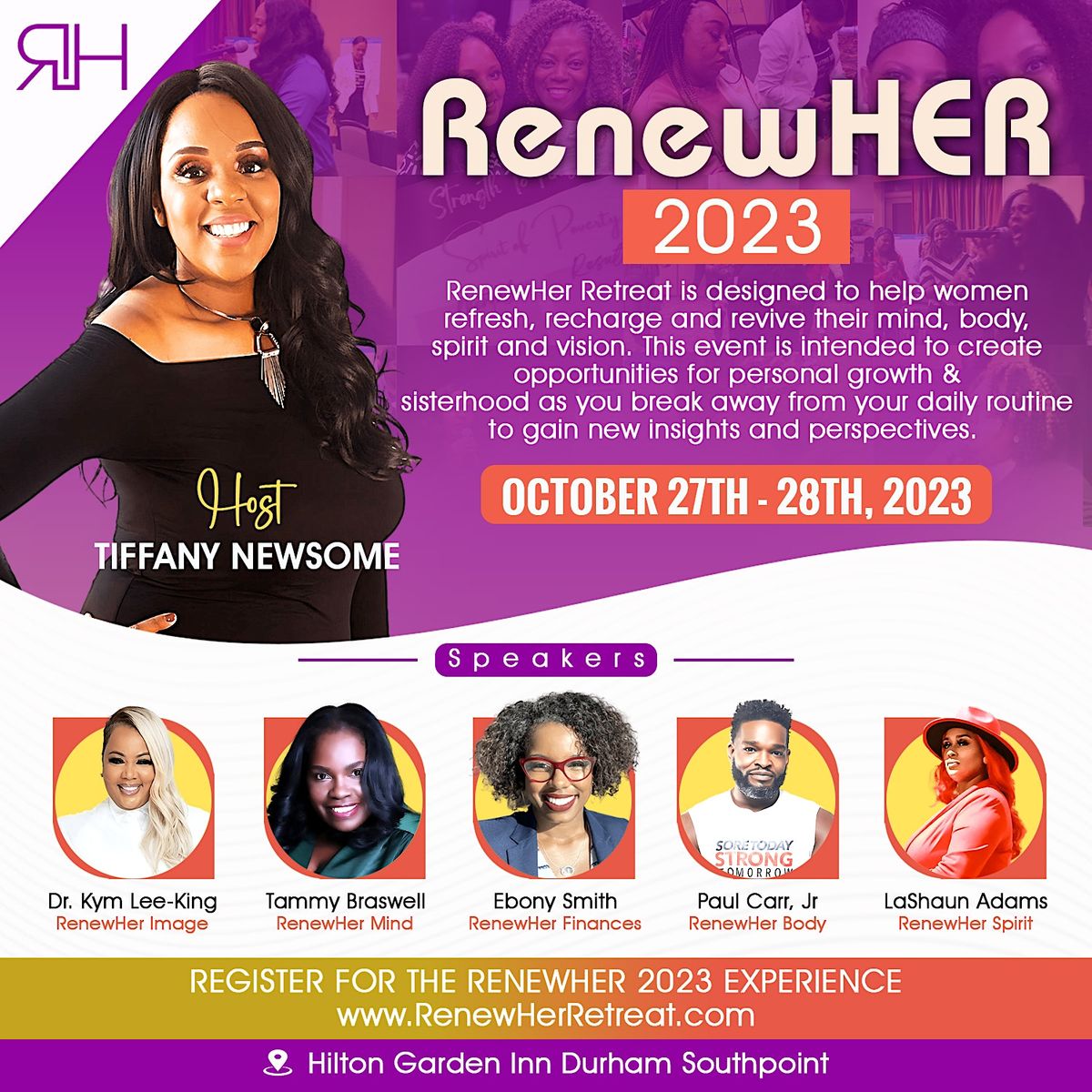 RenewHer 2023 Retreat | Hilton Garden Inn Durham Southpoint | October ...