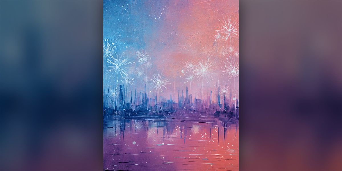 Colorful Fireworks - Paint Along (& NA Sip)