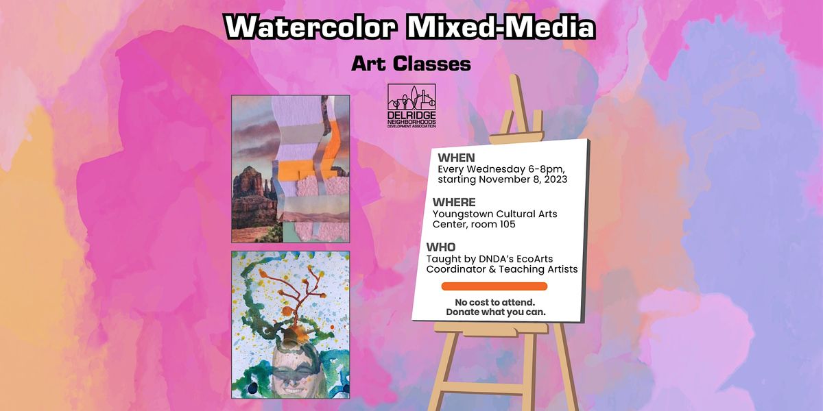 Watercolor Mixed-Media Art Classes (free!)