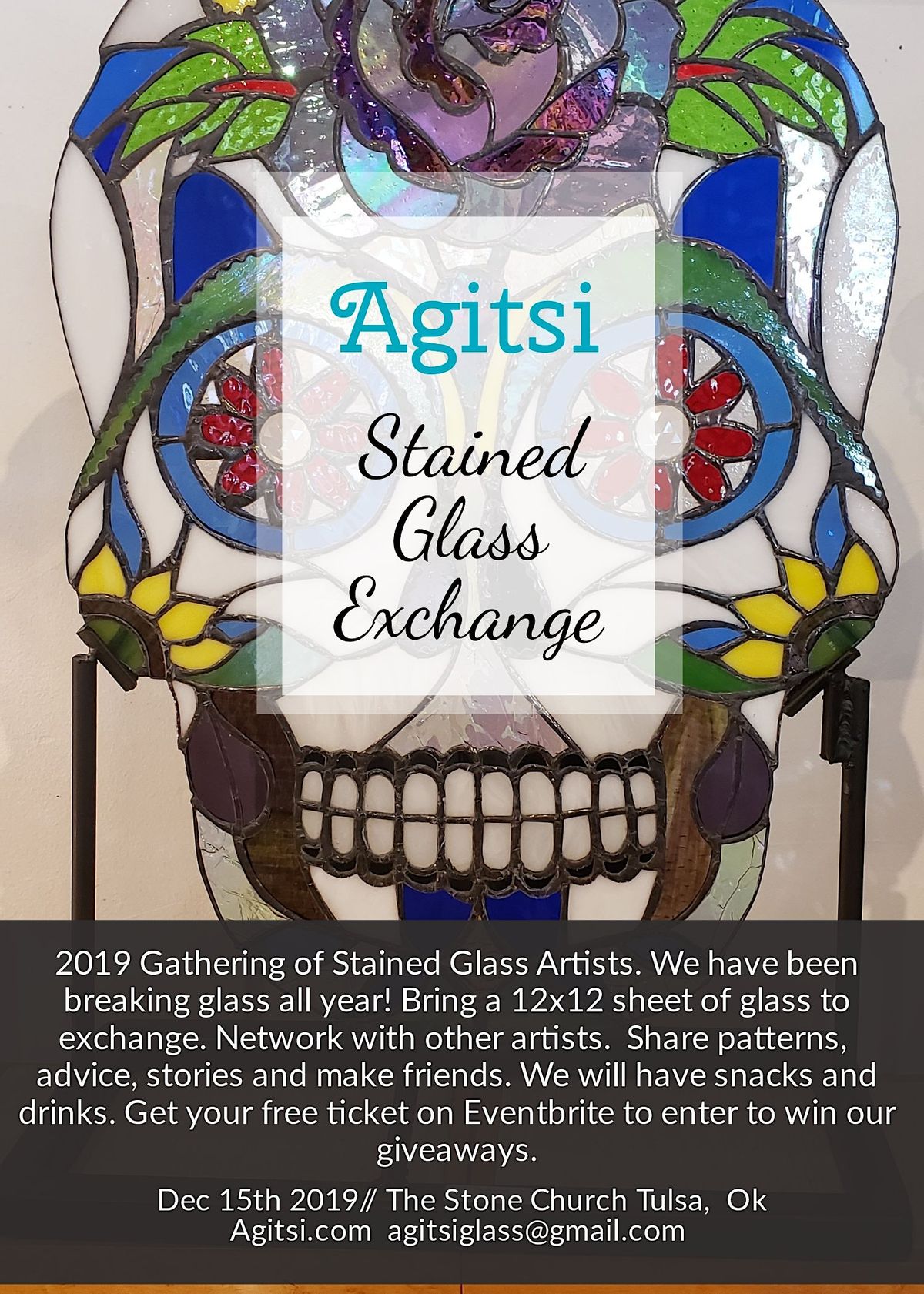 Agitsi Stained Glass Annual Glass Exchange Agitsi Stained Glass, llc, Sand Springs, OK