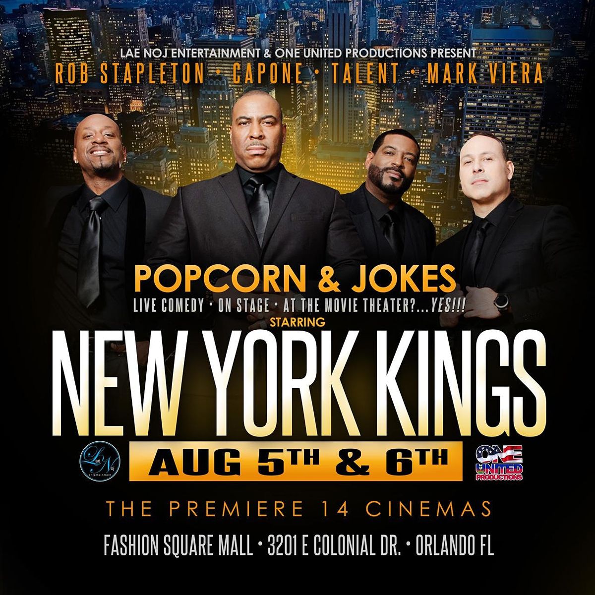 Popcorn & Jokes Starring The NY Kings Orlando PREMIERE 14 Fashion