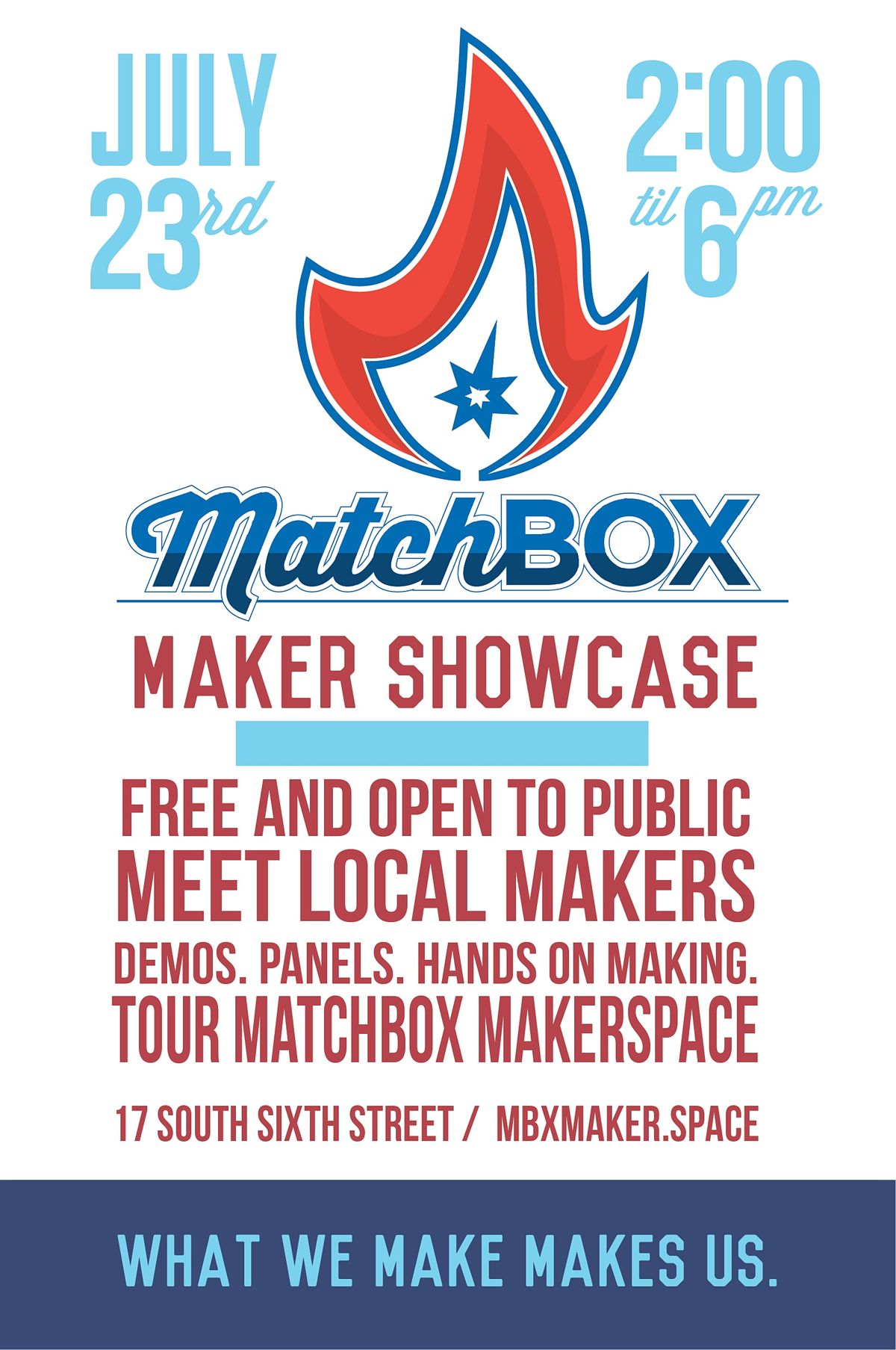 MatchBOX Maker Showcase 2022! MatchBOX Coworking Studio, Lafayette