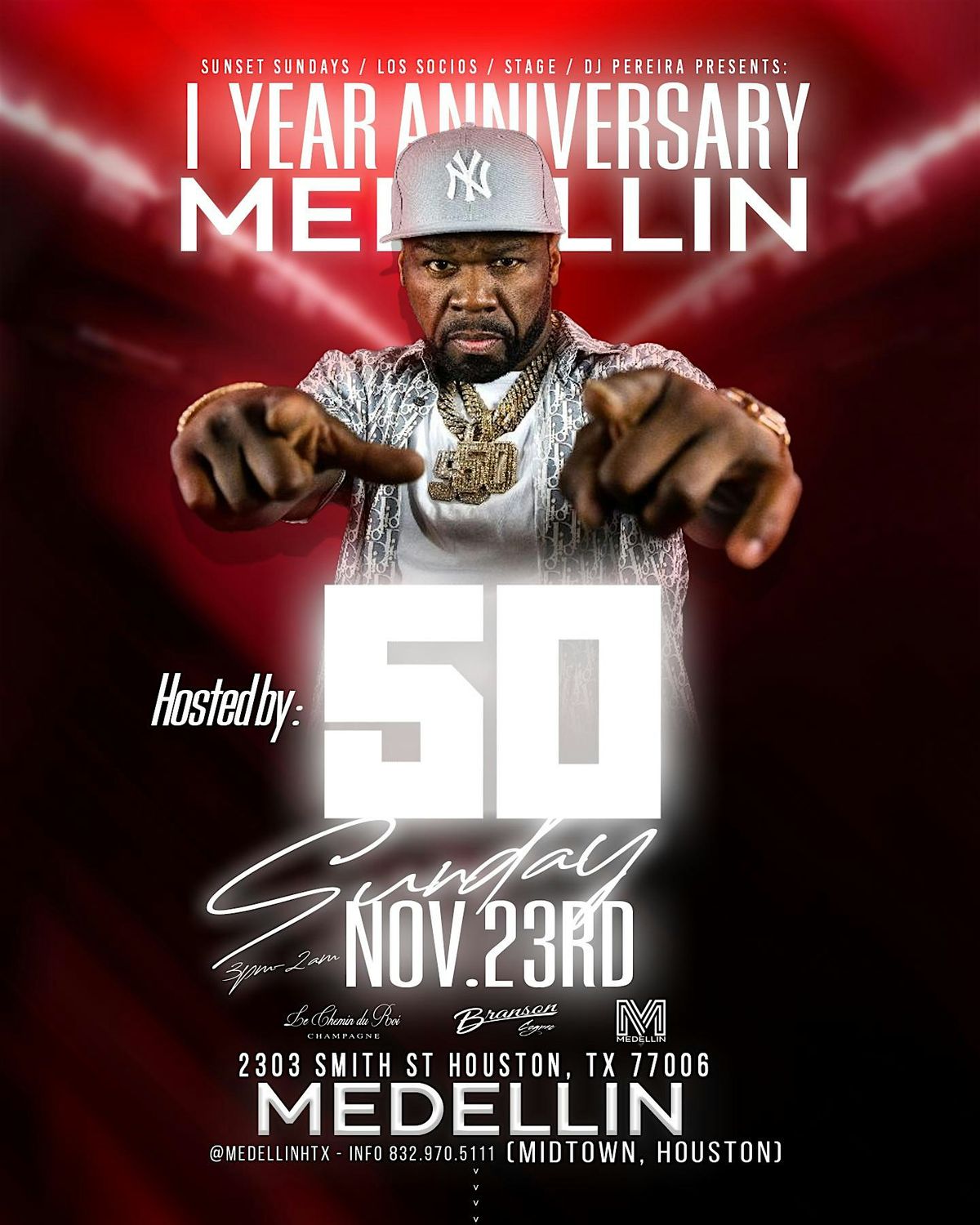 Medellin HTX 1 Year Anniversary featuring 50 Cent