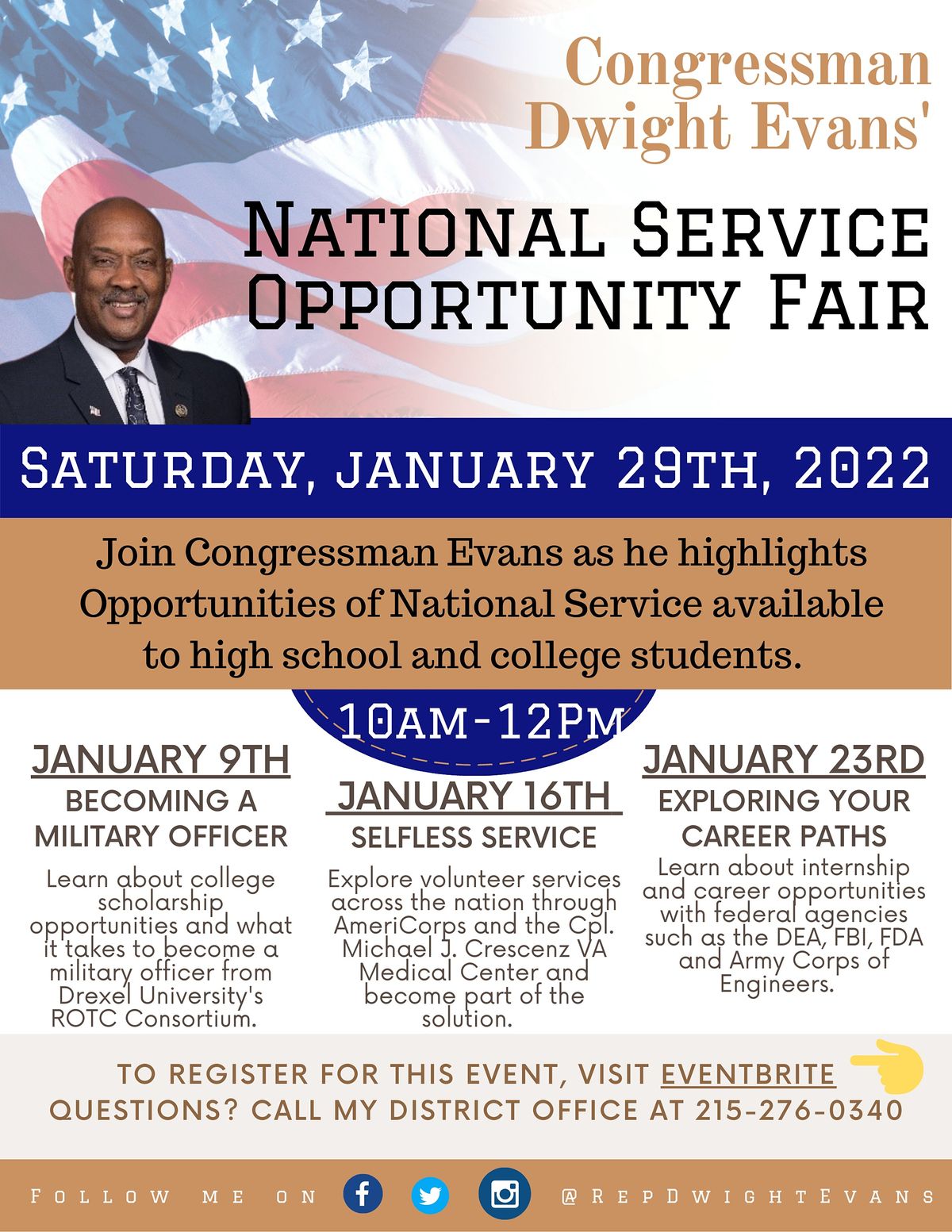 Congressman Dwight Evans' National Service Opportunity Fair