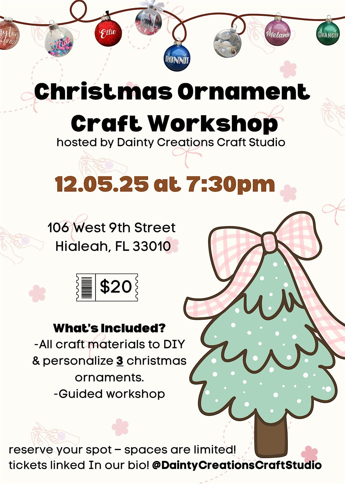 Christmas Ornament Craft Workshop