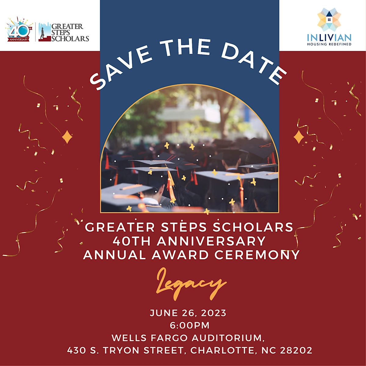 2023 Greater Steps Scholars Award Ceremony - Scholars Invitation at 430 ...