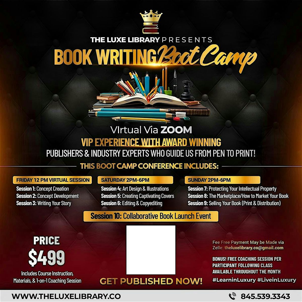 The Luxe Library: Book Writing Boot Camp!