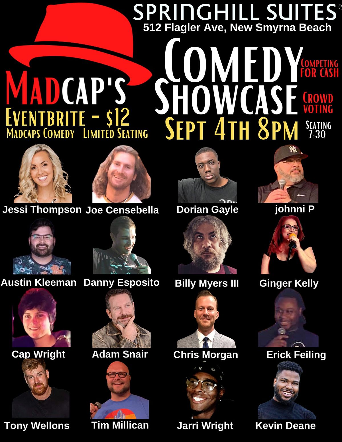 Madcaps Comedy Show Springhill Suites New Smyrna Beach September 4 21