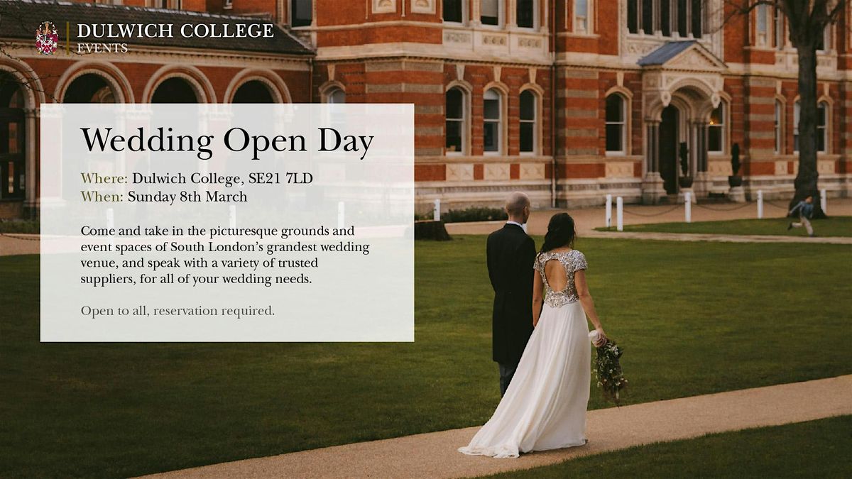 Dulwich College Wedding Open House 2026