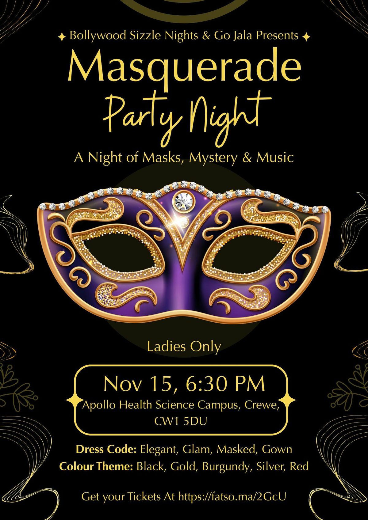 Masquerade Party Night - Ladies Only