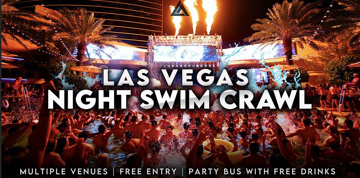 Vegas Night Swim Crawl | Pool Party After Dark