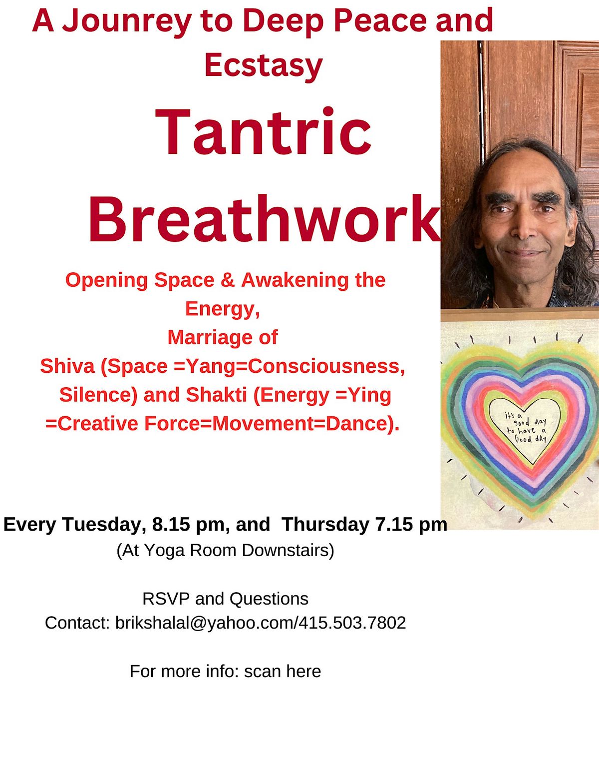 Tantric Breathwork : Breathing Ecstasy : Creating More Energy & Relaxation