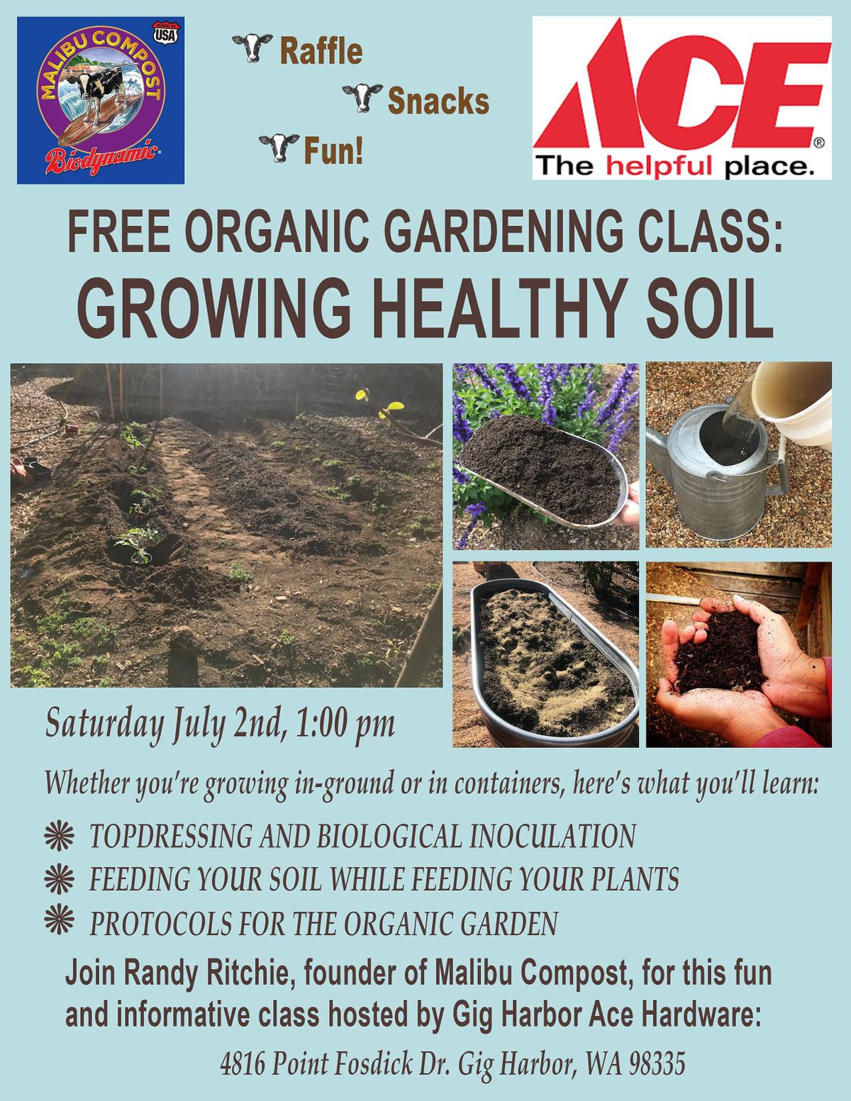 Growing Healthy Soil Class at Gig Harbor Gig Harbor Ace Hardware