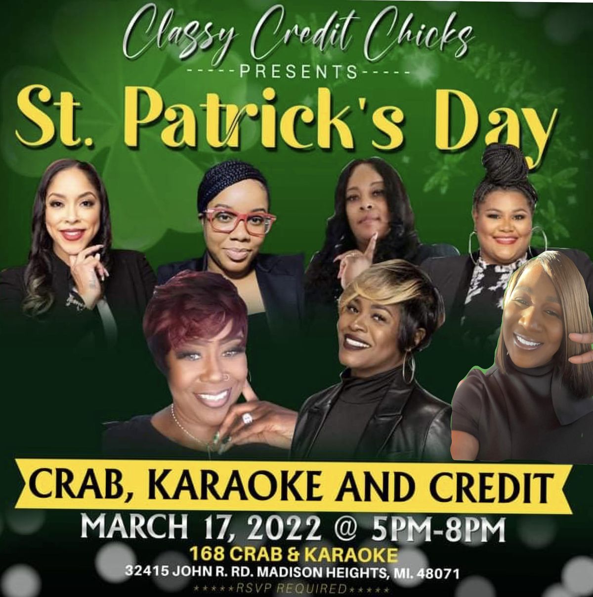 Crab Karaoke & Credit St. Patrick’s Day Fun Filled Event 32415 John R