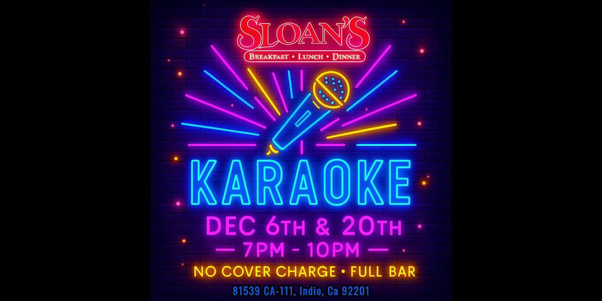 Sloan's Karaoke Night!