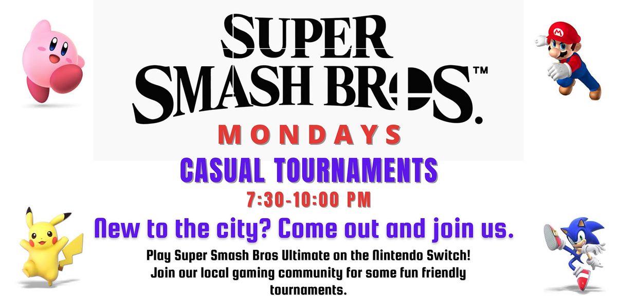 Nintendo Switch Super Smash Bros Ultimate Casual Tournaments Every